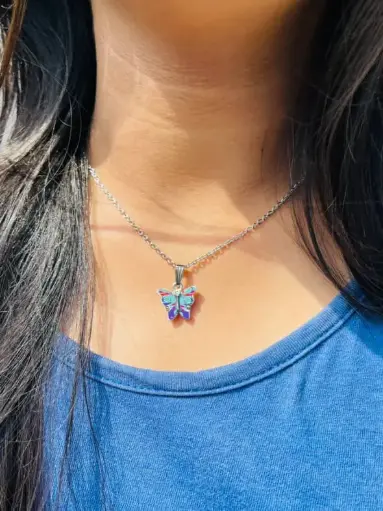 trendy butterfly pendant